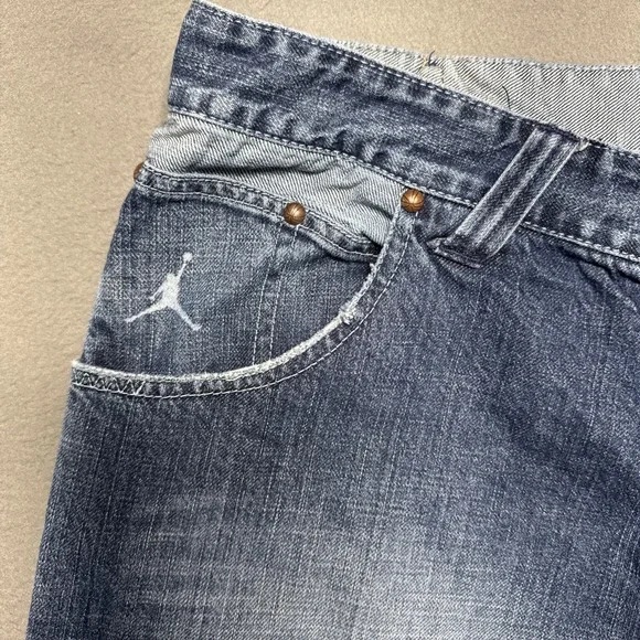 Vintage Nike Air Jordan 20th Anniversary Jeans Sz 40x34 (36x32) Baggy Distressed